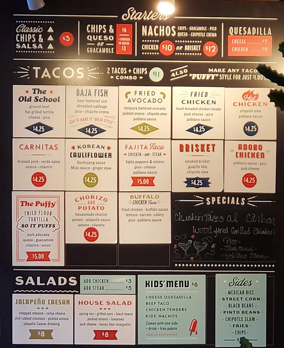 Mojo's Tacos - Franklin Menu - Image 5
